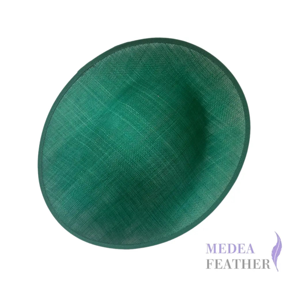 32cm Sinamay Sweep Hat Base - #055 Green