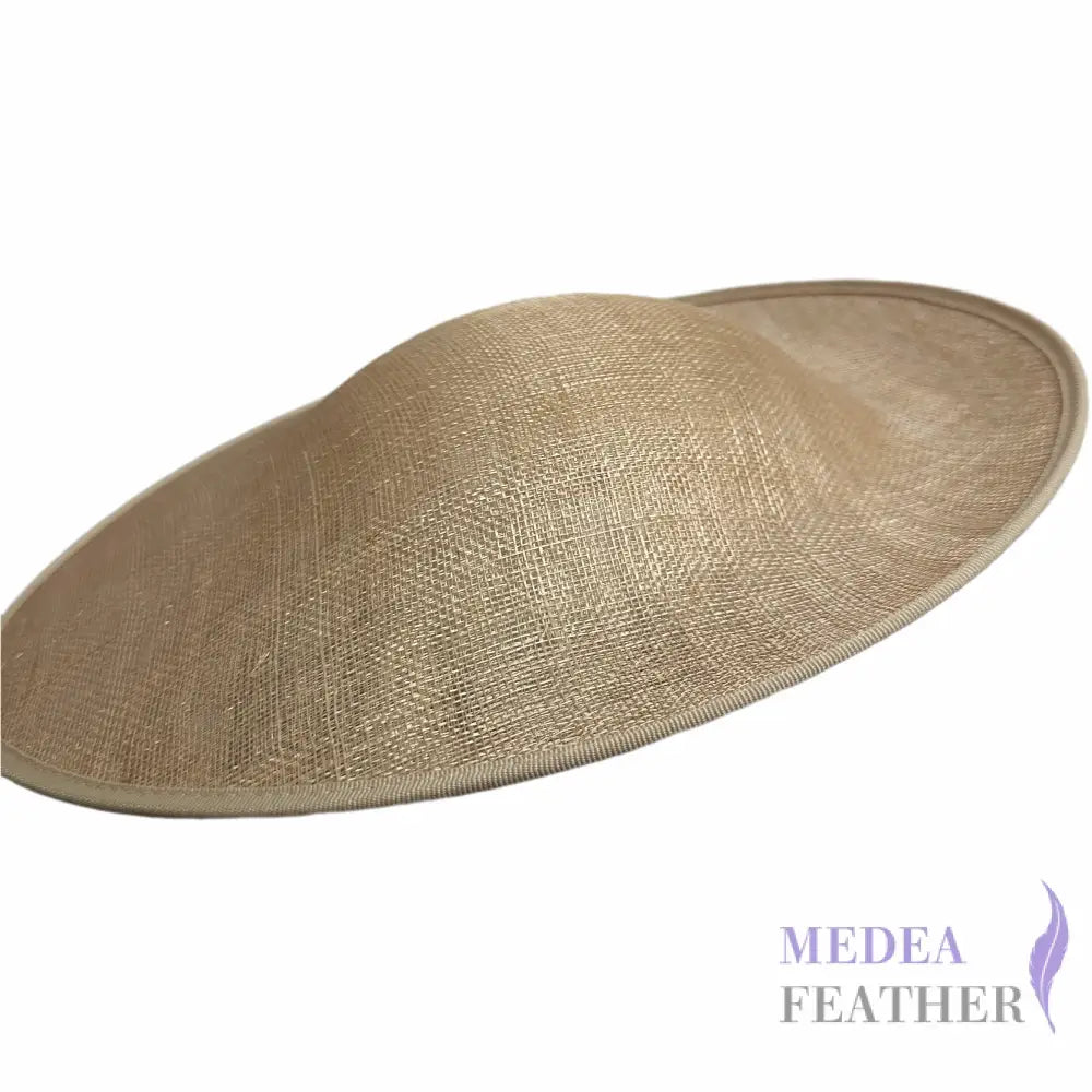 32cm Sinamay Sweep Hat Base Champagne