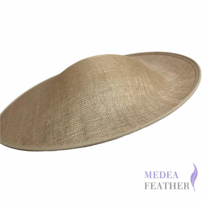 32cm Sinamay Sweep Hat Base Champagne