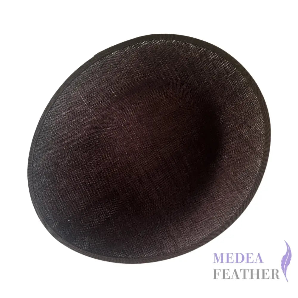 32cm Sinamay Sweep Hat Base - Choco