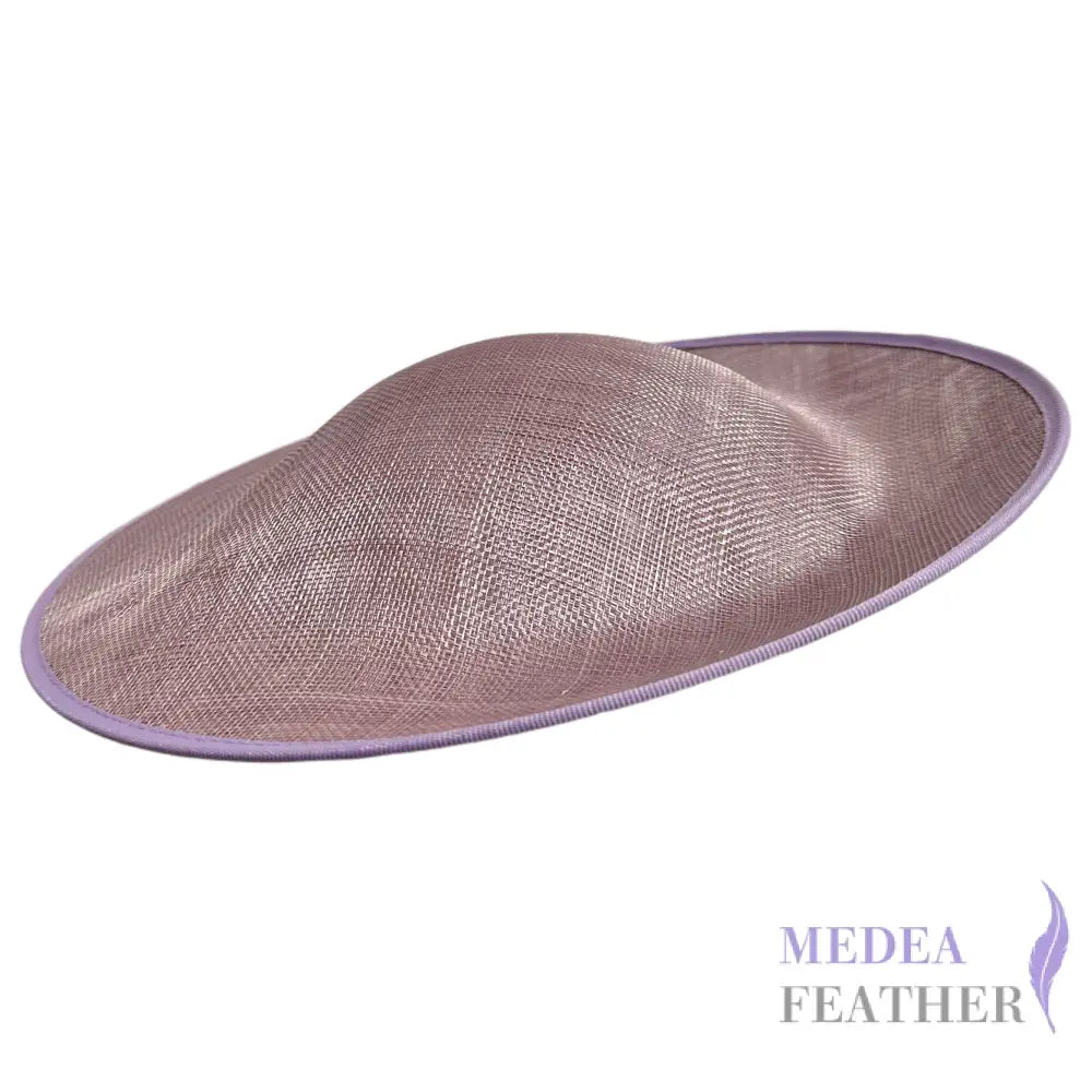32cm Sinamay Sweep Hat Base Lilac