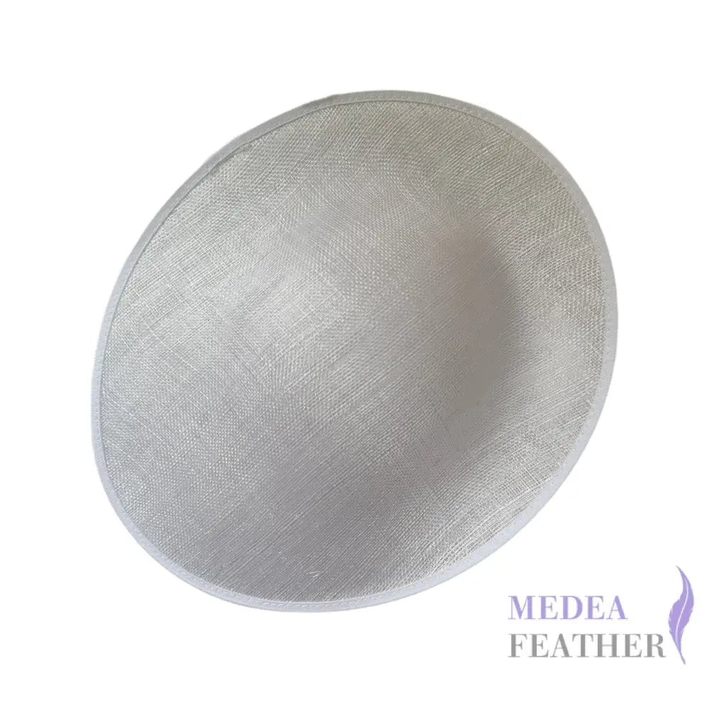 32cm Sinamay Sweep Hat Base - White