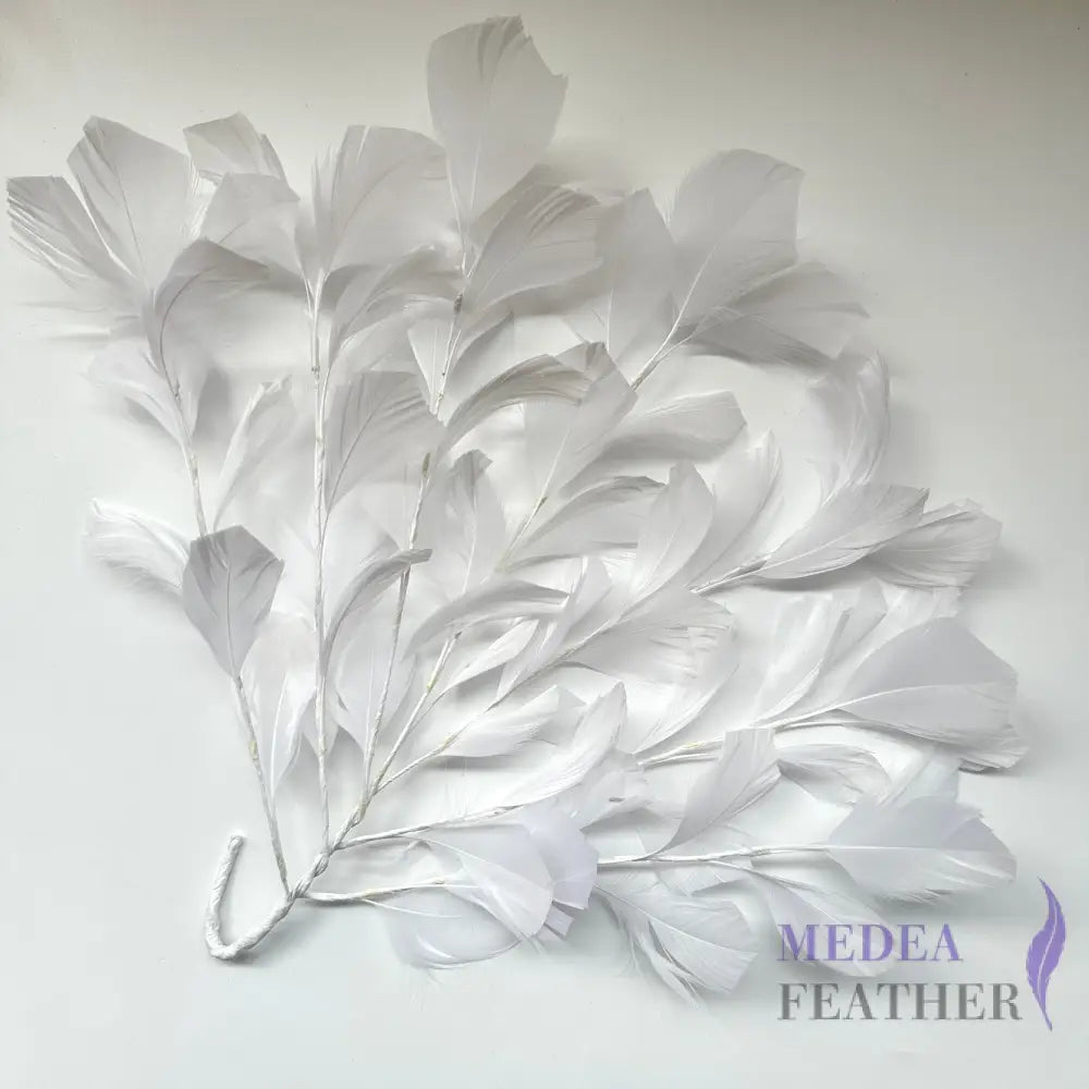 35cm Extra Large Goose Feather Tree Mount DS250901 - #02 white