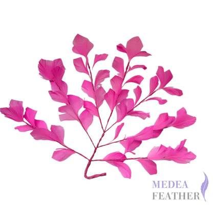 35cm Extra Large Goose Feather Tree Mount #52 neon pink