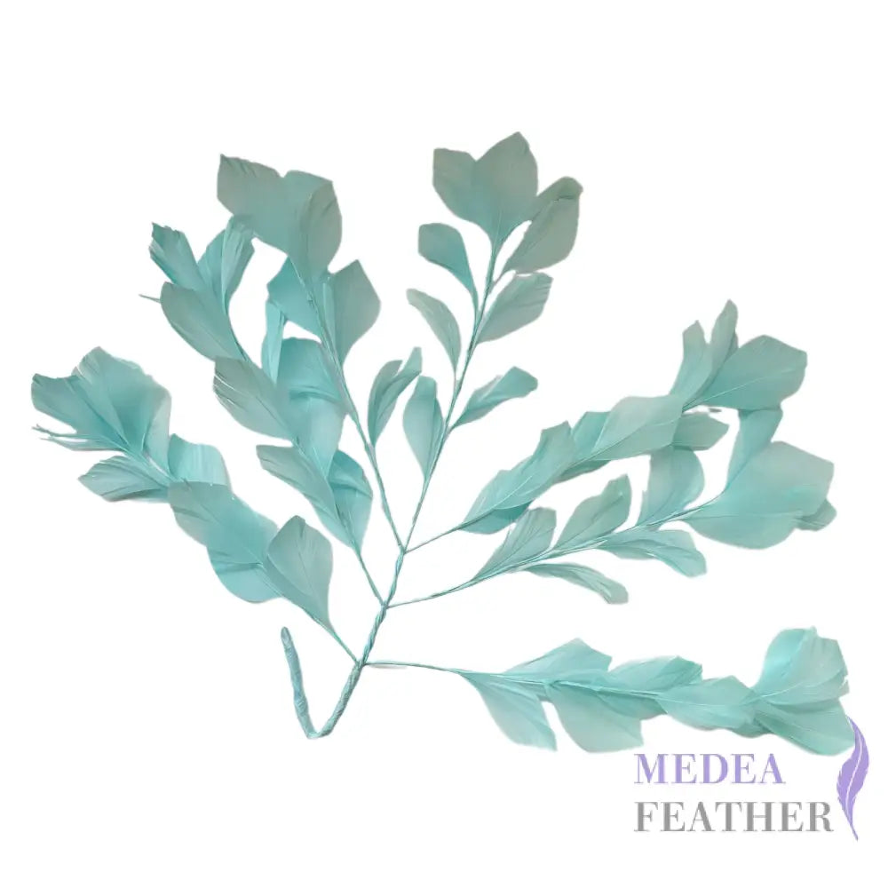 35cm Extra Large Goose Feather Tree Mount #76 aqua
