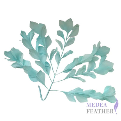 35cm Extra Large Goose Feather Tree Mount #76 aqua