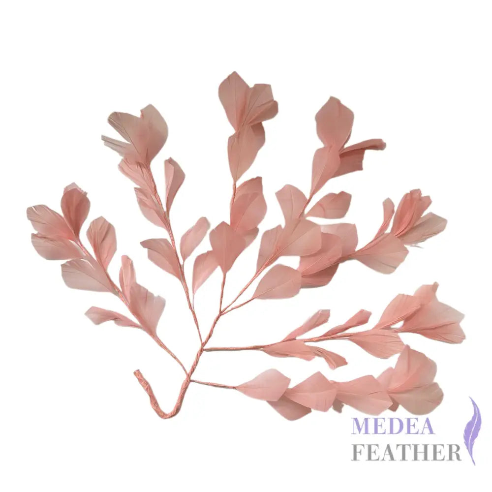 35cm Extra Large Goose Feather Tree Mount Blush