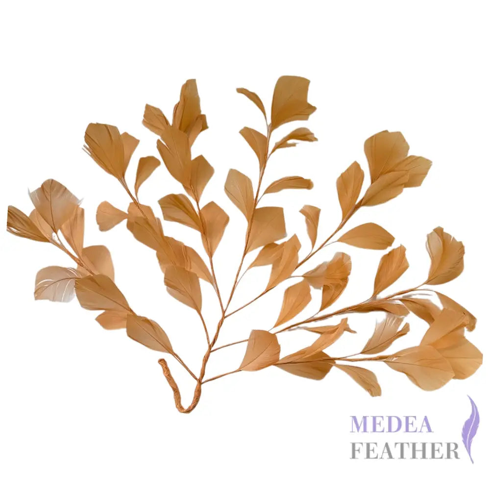 35cm Extra Large Goose Feather Tree Mount Earth yellow