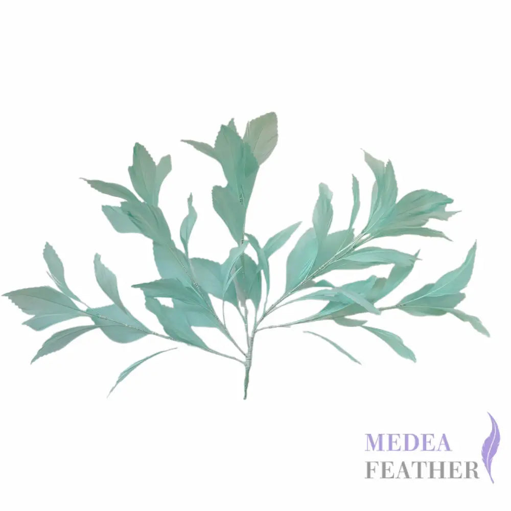 35cm Extra Large Zigzag Goose Feather Tree Mount DS25050K #76 aqua