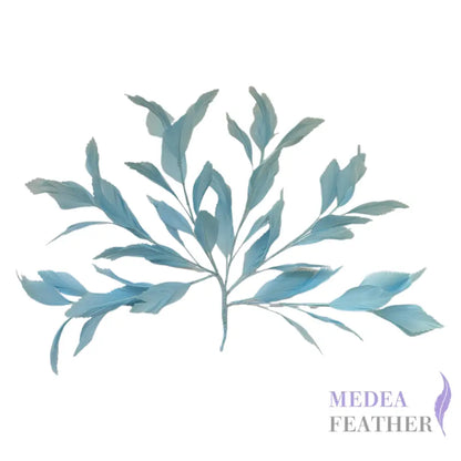 35cm Extra Large Zigzag Goose Feather Tree Mount DS25050K #77 sky blue