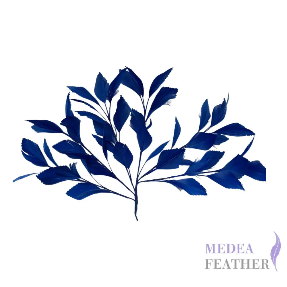 35cm Extra Large Zigzag Goose Feather Tree Mount DS25050K #85 magnetic blue