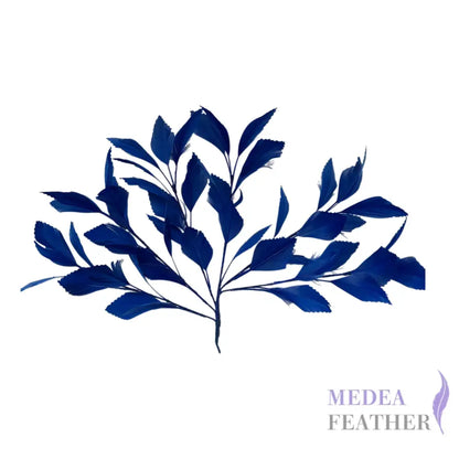 35cm Extra Large Zigzag Goose Feather Tree Mount DS25050K #85 magnetic blue