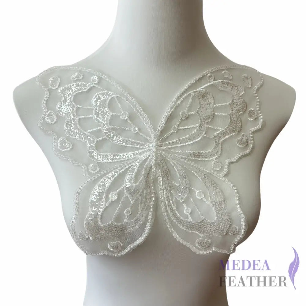 3D Embroidered Flower Fabric Beaded Pearl Lace Applique 4 - style 09