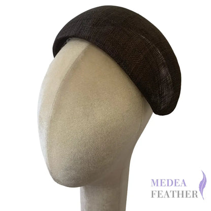 3D Halo Sinamay Hat Base HQ248 - Black Coffee