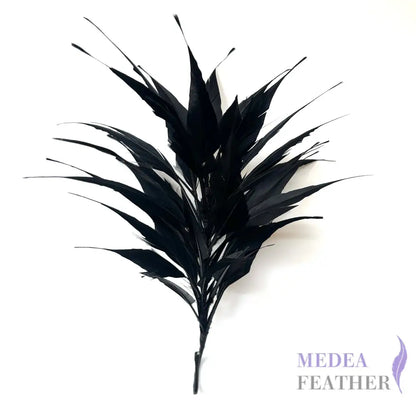3D Wrapping Spiky Arrow Goose Feather Wired Hat Mount - DS2607 - #03 black