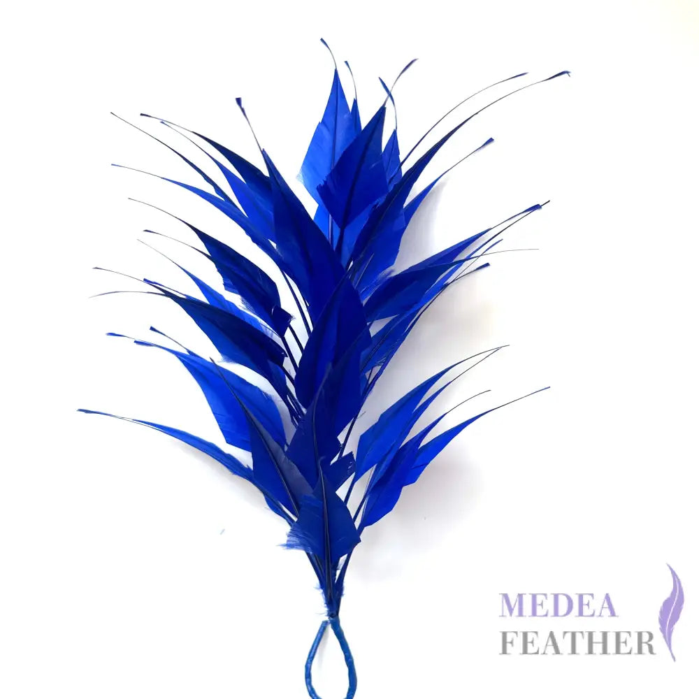 3D Wrapping Spiky Arrow Goose Feather Wired Hat Mount - DS2607 - #67 royal blue