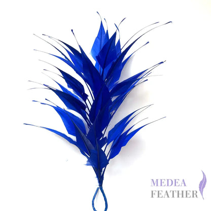 3D Wrapping Spiky Arrow Goose Feather Wired Hat Mount - DS2607 - #67 royal blue