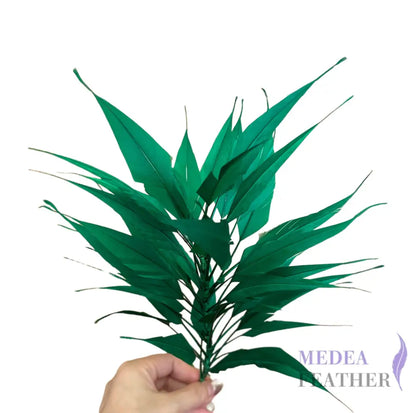 3D Wrapping Spiky Arrow Goose Feather Wired Hat Mount - DS2607 - #70 bright green