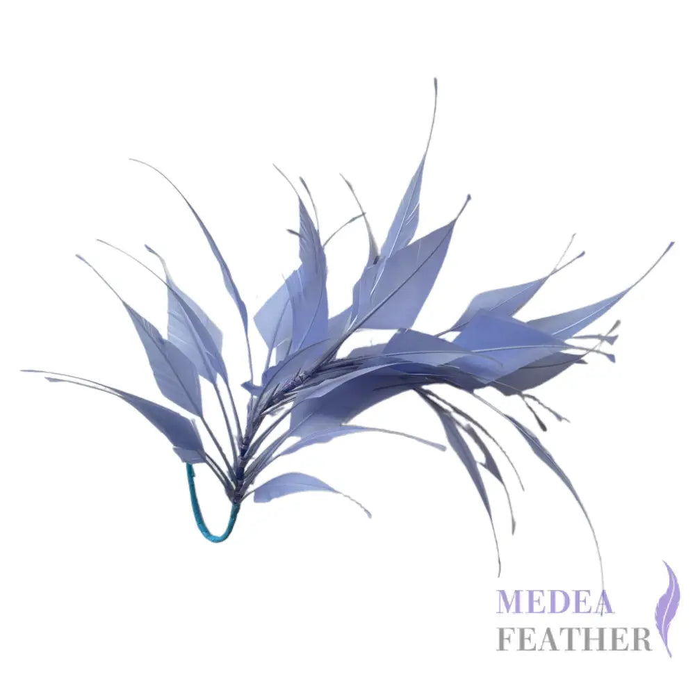 3D Wrapping Spiky Arrow Goose Feather Wired Hat Mount - DS2607 - #87 cornflower