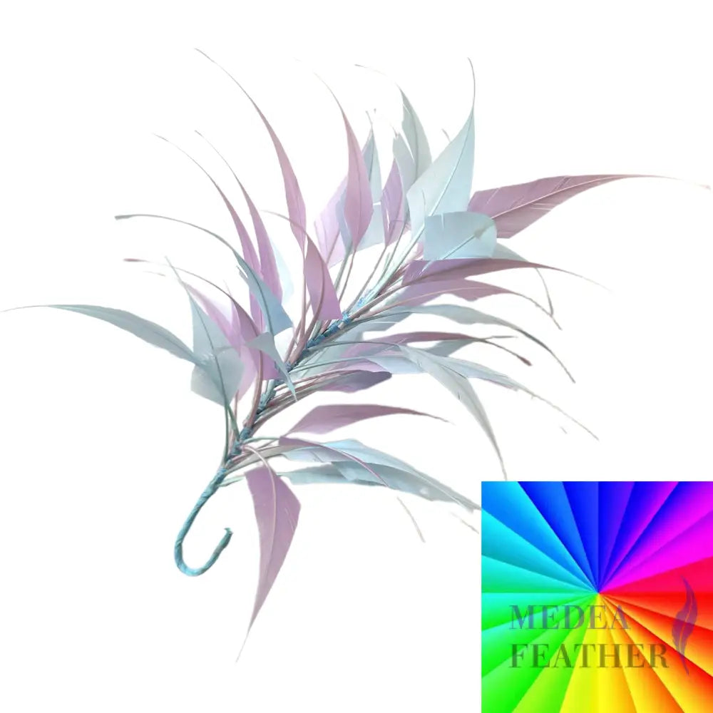 3D Wrapping Spiky Arrow Goose Feather Wired Hat Mount - DS2607 - Custom-please add text below