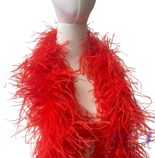 4 Ply Ostrich Feather Fringe Feather Boa (2 yards)