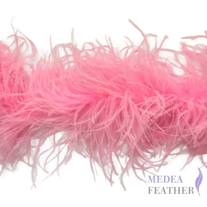 4 Ply Ostrich Feather Fringe Feather Boa (2 yards) #51 pink