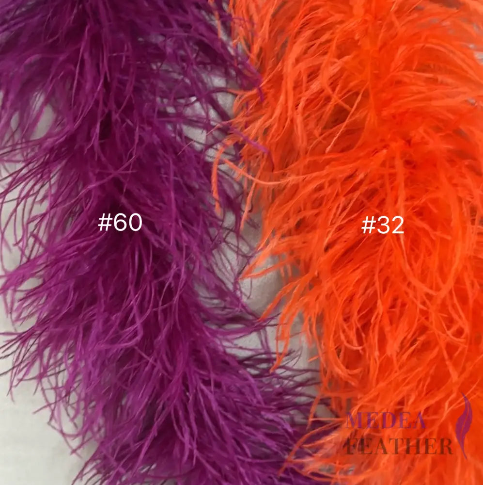 4 Ply Ostrich Feather Fringe Feather Boa (2 yards)