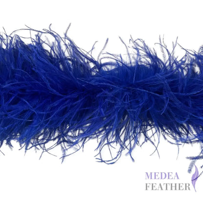 4 Ply Ostrich Feather Fringe Feather Boa (2 yards) #67 Royal blue