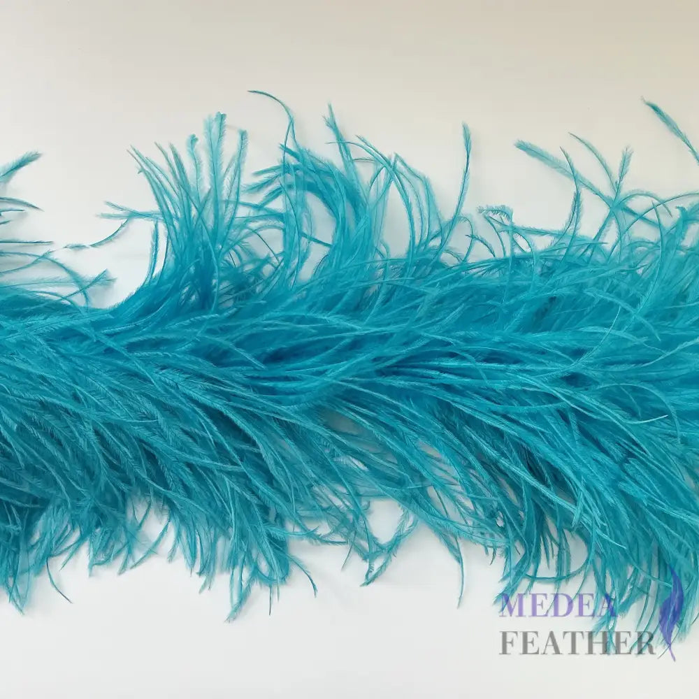 4 Ply Ostrich Feather Fringe Feather Boa (2 yards) FB01 - #78turquoise