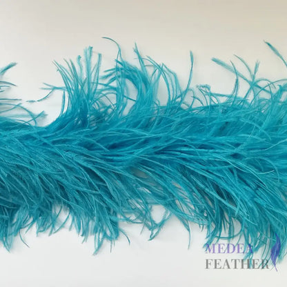 4 Ply Ostrich Feather Fringe Feather Boa (2 yards) FB01 - #78turquoise