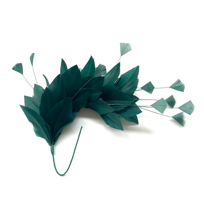 Diamond Coque & Goose Feather Flower Mount FM082
