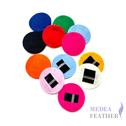 4cm Felt Pad with Elastic for Fascinator & Hat Making - Assorted