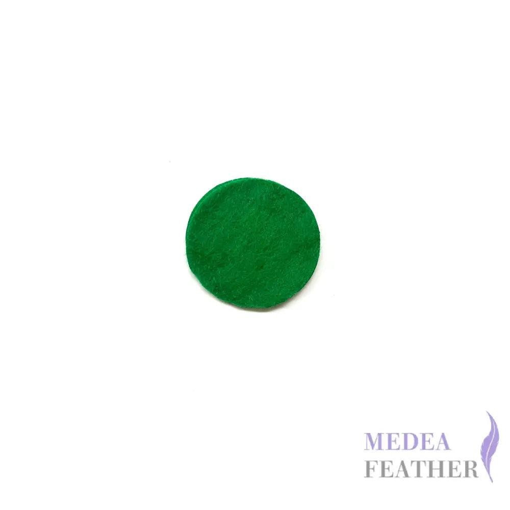 4cm Felt Pad with Elastic for Fascinator & Hat Making - Green