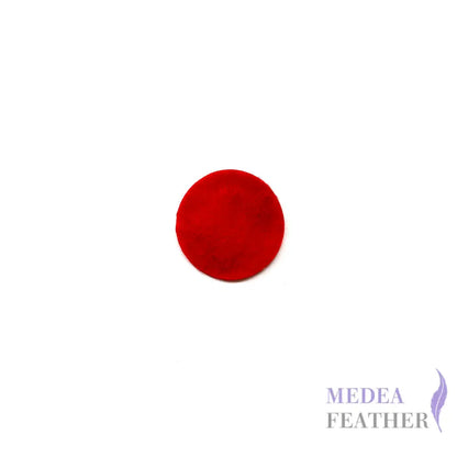 4cm Felt Pad with Elastic for Fascinator & Hat Making - Red
