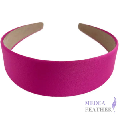 4cm Satin Headband - #10 barbie pink