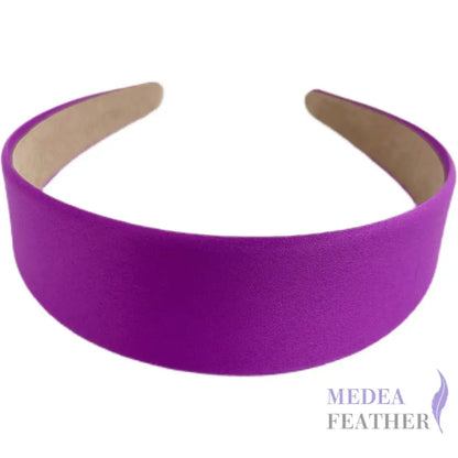4cm Satin Headband - #11 violet