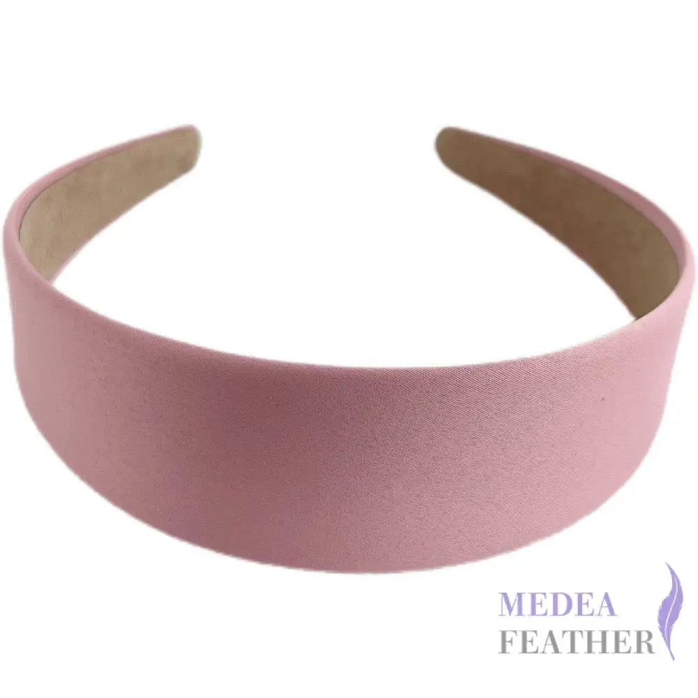 4cm Satin Headband - #12 blush