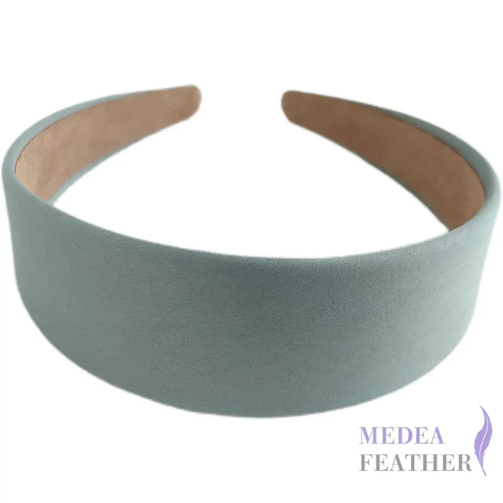 4cm Satin Headband - #13 grayish green