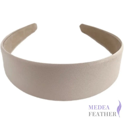 4cm Satin Headband - #15 cream