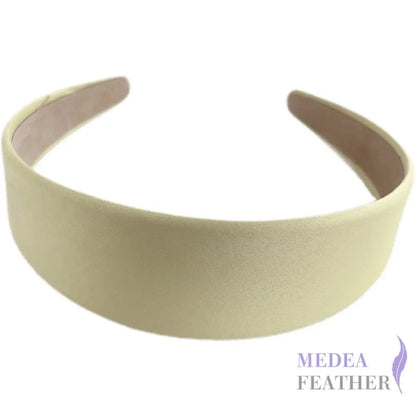 4cm Satin Headband - #18 light yellow