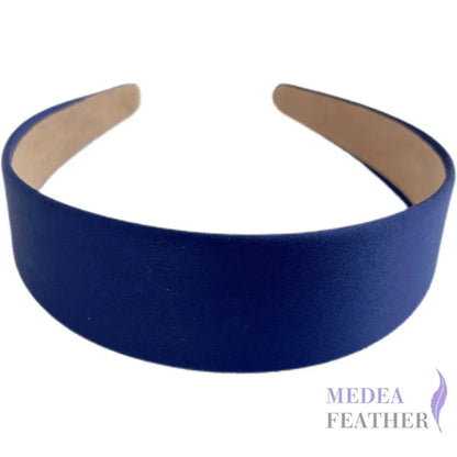 4cm Satin Headband - #3 navy