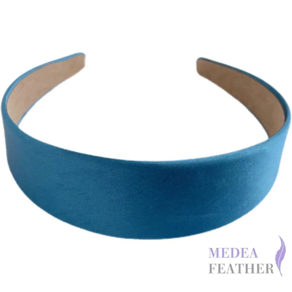 4cm Satin Headband - #5 Turq.