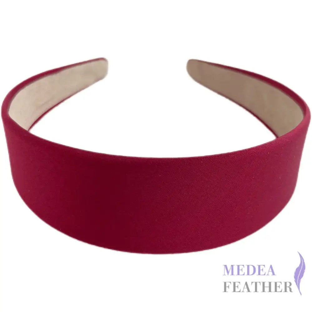4cm Satin Headband - #7 wine