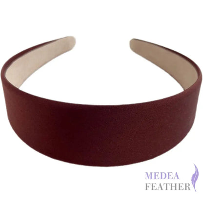 4cm Satin Headband - #9 coffee