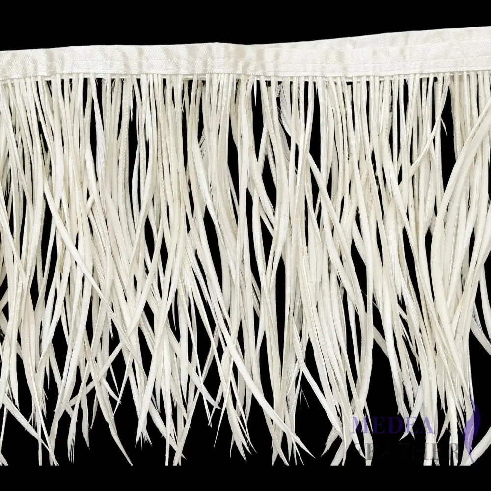 Goose Biot Feather Trim FTGOOSE02 - #01 Ivory / Half meter