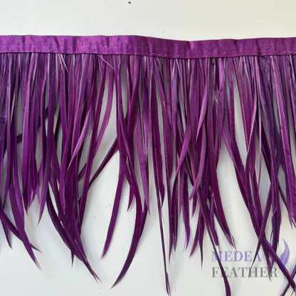 50cm Long Goose Biot Feather Trim FTGOOSE02 - #62 amethyst