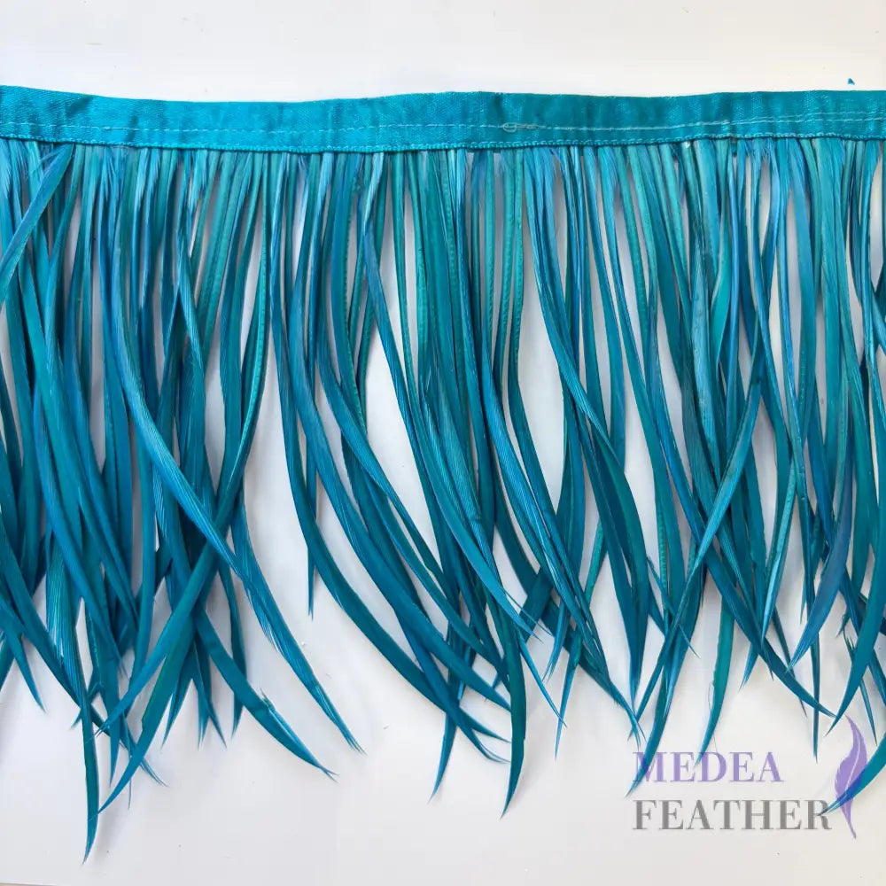 50cm Long Goose Biot Feather Trim FTGOOSE02 - #82 teal