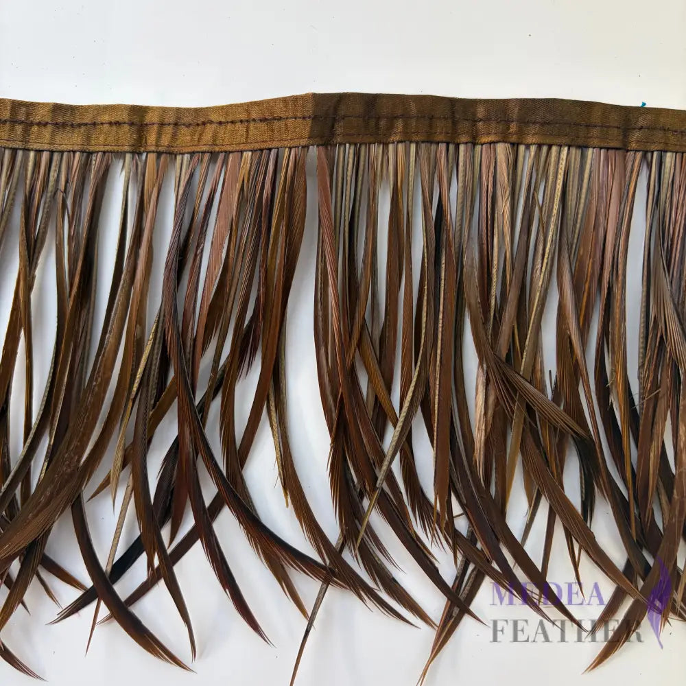 50cm Long Goose Biot Feather Trim FTGOOSE02 - #98 Olivenite