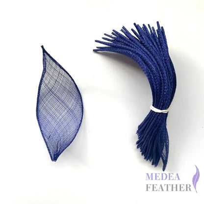 5cm Wide Millinery Sinamay Leaves - #67 royal blue / 5 pcs/pack