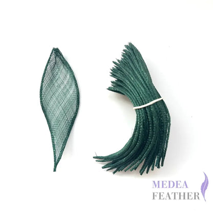 5cm Wide Millinery Sinamay Leaves - #96 dark green / 5 pcs/pack